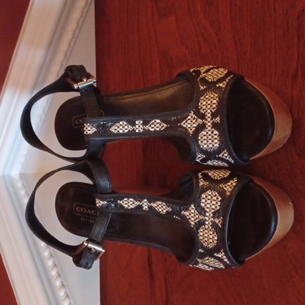 Coach Nelly Platform Heels Authentic